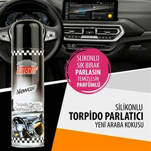 Autokit New Car Parfümlü Torpido Parlatıcı Sprey