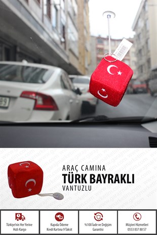Türk Bayraklı Zar Peluş 